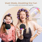 Wireless Bluetooth Karaoke Microphone for Kids, Portable Handheld Karaoke Mic Speaker Toys with LED Light, Best Christmas Birthday Festival Party Gift