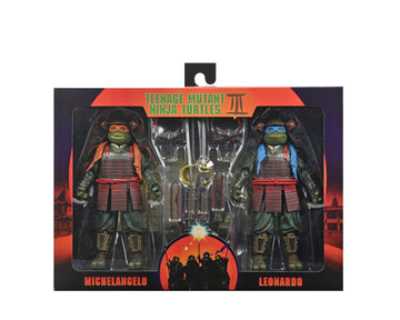 NECA - Teenage Mutant Ninja Turtles 3 (Movie) - 7" Scale Action Figures - Leonardo & Michelangelo 2 Pack
