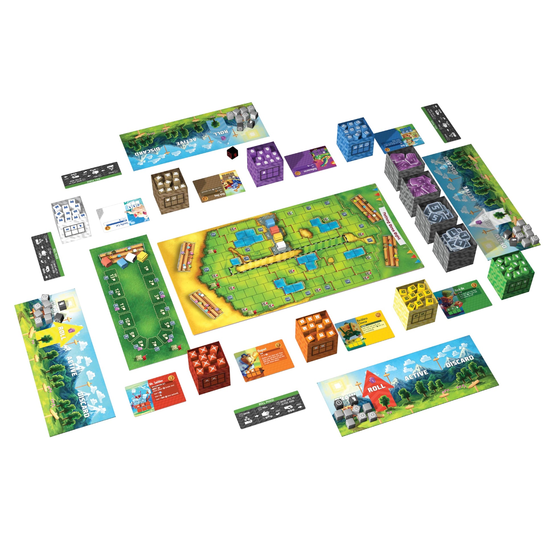 AEG Cubitos Board Game | Award-Winning Dice Racing Game | Push Your Luck Fun for the Whole Family | 2-4 Players | Ages 10+ | 30-45 Minute Playtime