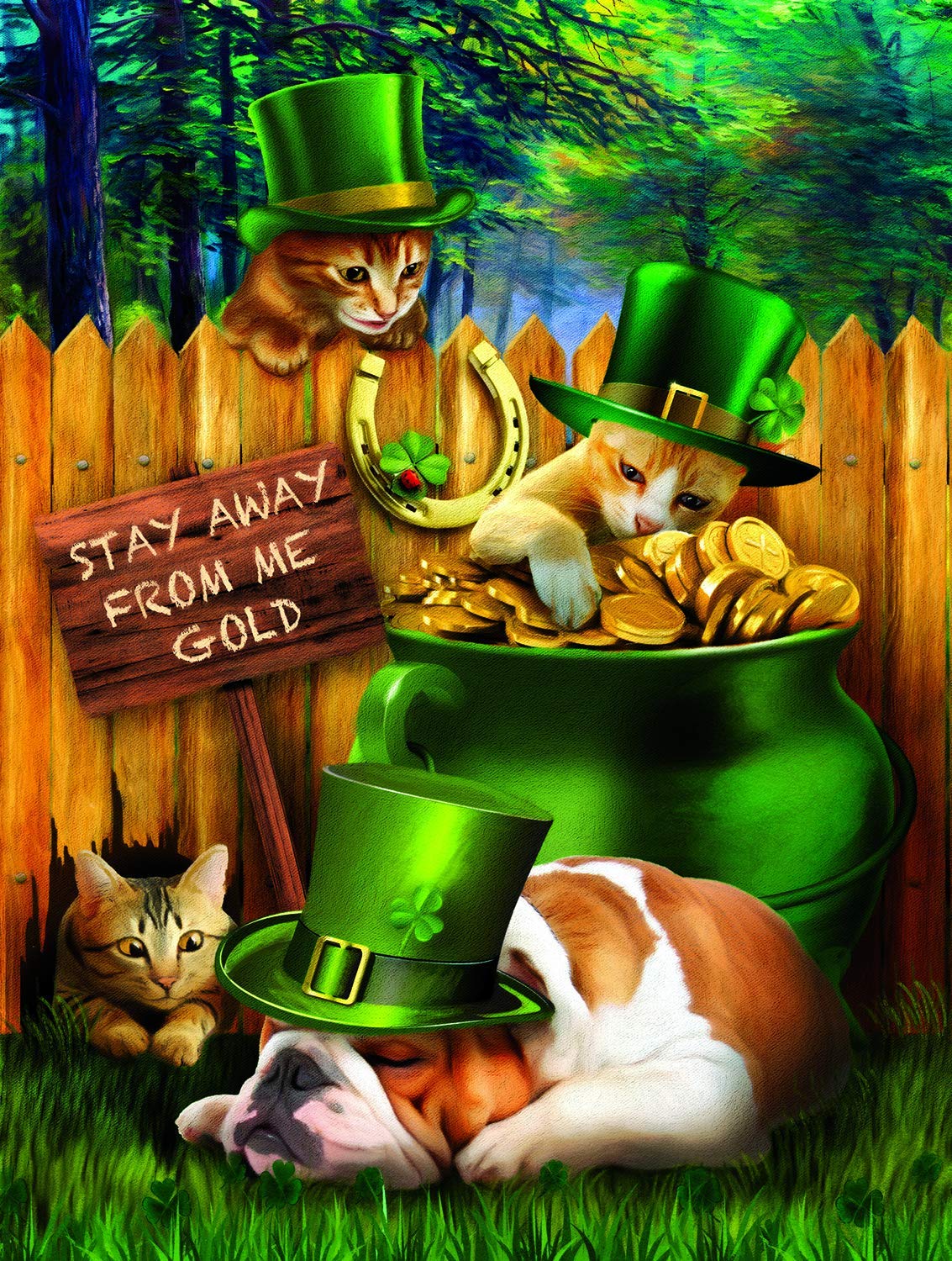 SUNSOUT INC - Stealin Me Gold - 300 pc Jigsaw Puzzle by Artist: Tom Wood - Finished Size 18" x 24" - MPN# 28882