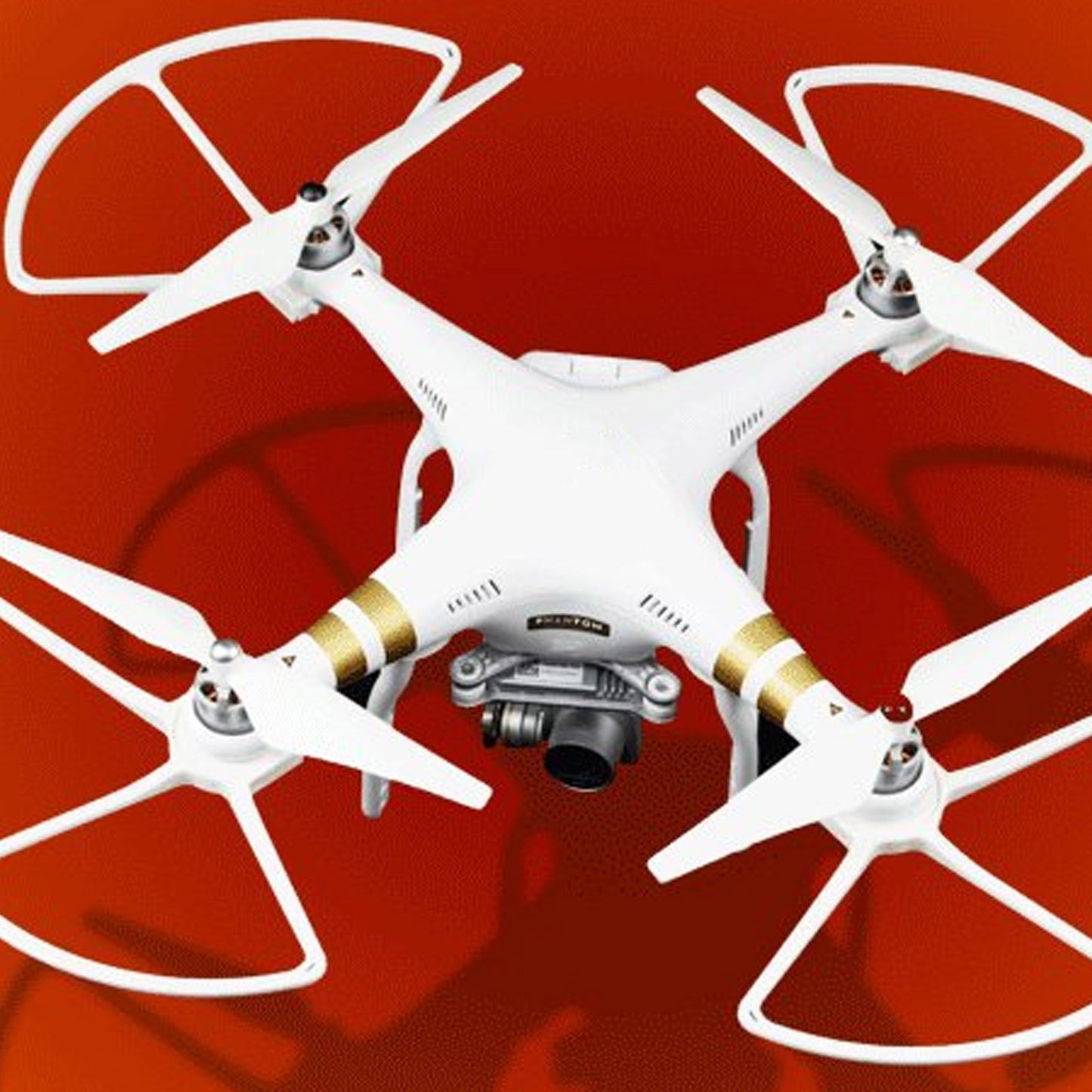 Create idea 4 x White Propeller Gear Prop Guard Protector Snap Compatible with DJI Phantom 3