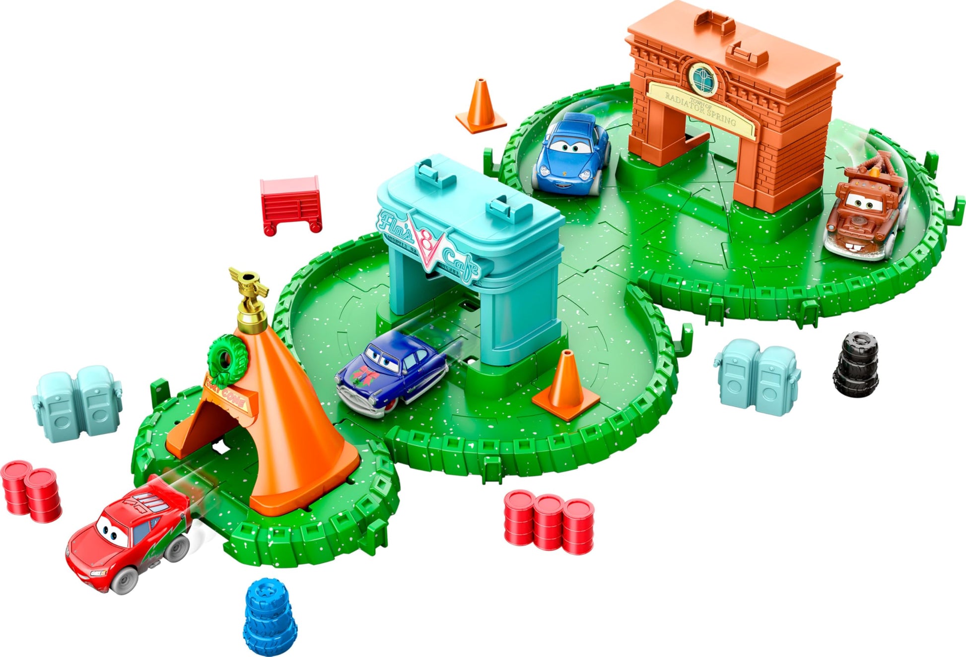 Mattel Disney Pixar Cars Mini Racers Advent Calendar, 25 Surprises Include 4 Mini Toy Cars & Reconfigurable Playset