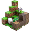 TOCCOOL Magnetic Building Block Set, Pixelated Grass Building Block Assembly Kit, Including Sheep and Rabbit Accessories, Can be Used for Creative DIY