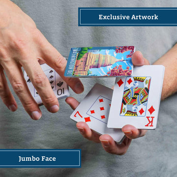 Boardwalk Puzzles Washington D.C., Featherlight Unique Playing Cards, Fun Themed Deck for Home and Travel