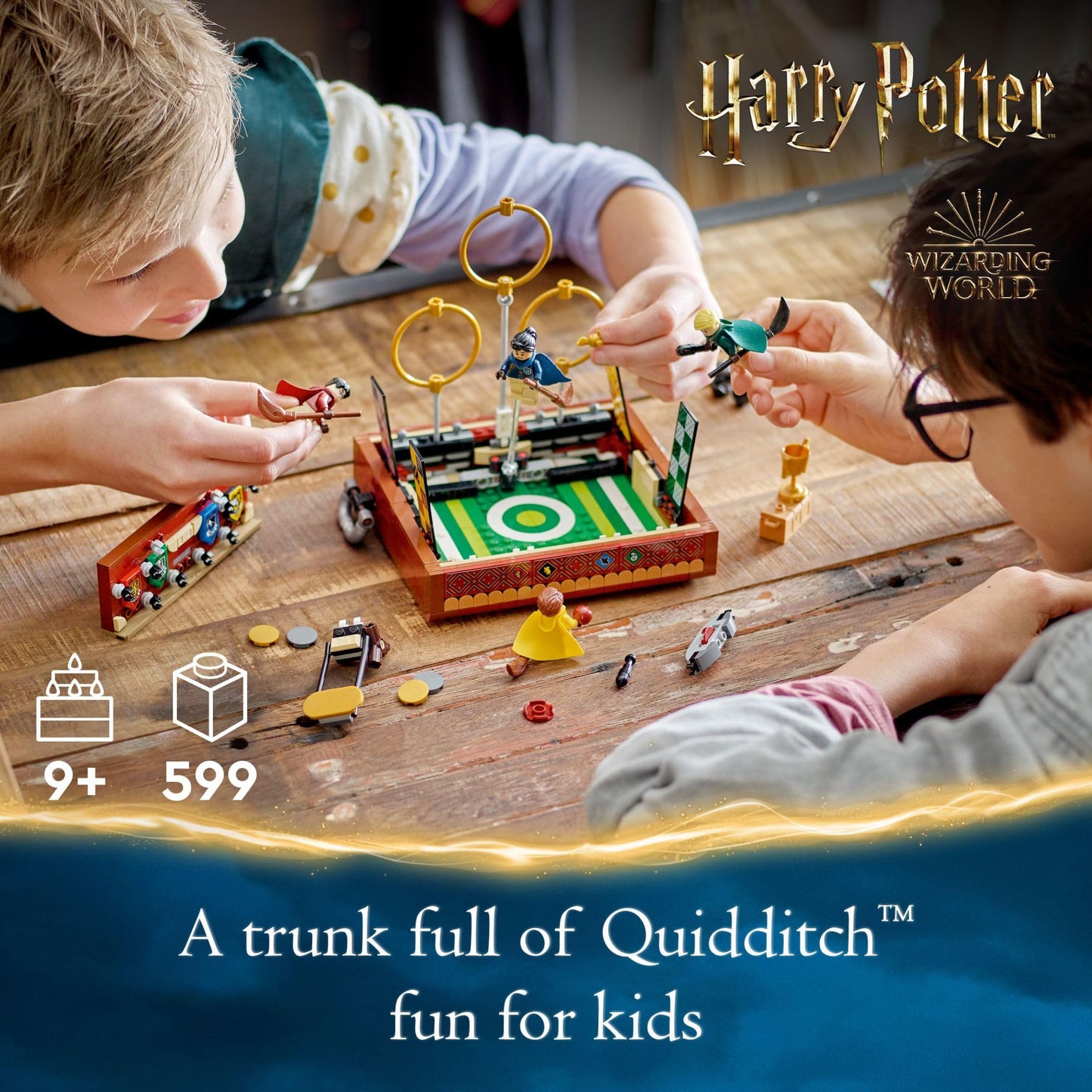 LEGO Harry Potter Quidditch Trunk 76416 Buildable Harry Potter Toy; Birthday Gift Idea for Kids Aged 9+; Open the Buildable Box to Reveal a Quidditch