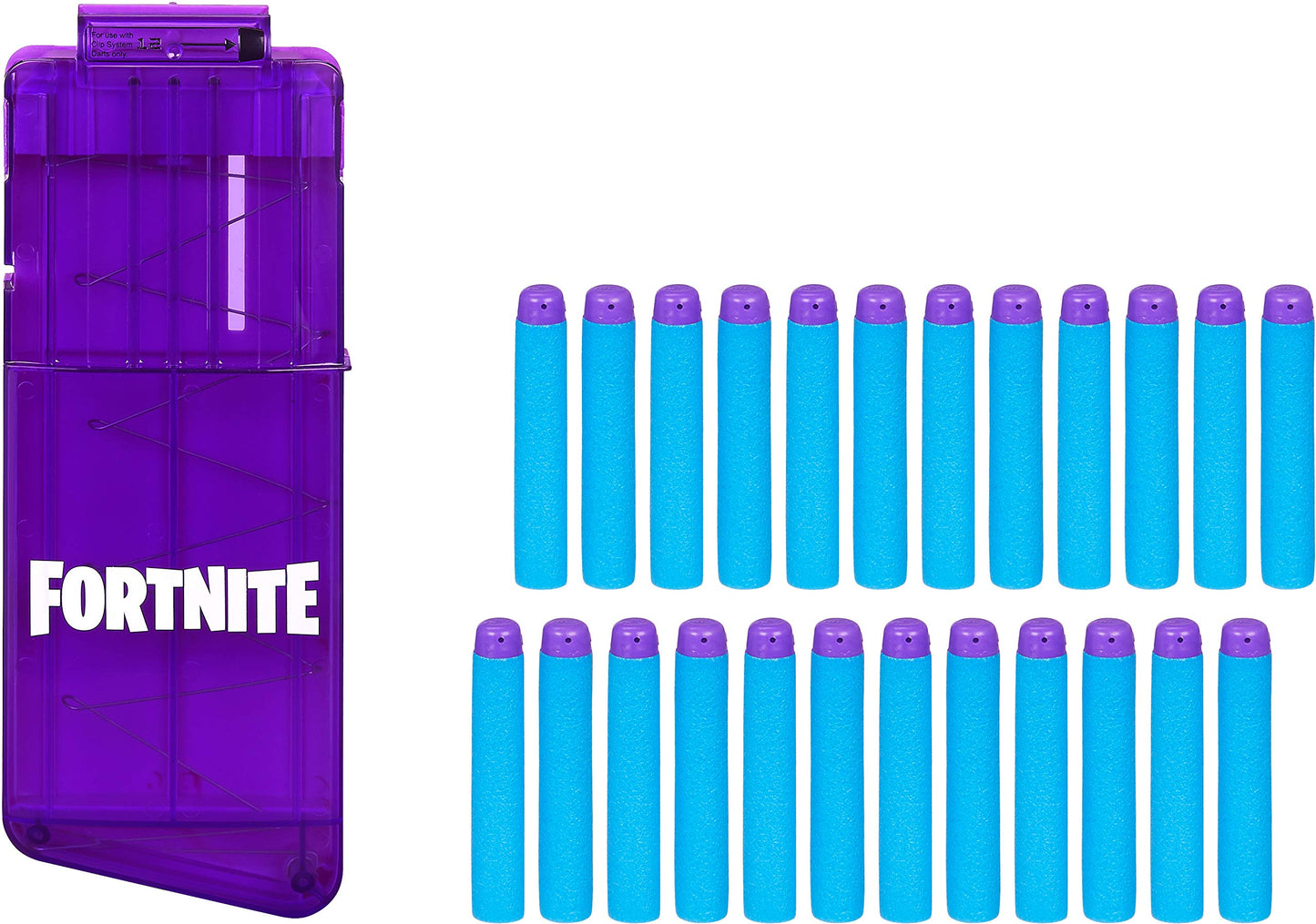 Nerf Fortnite 12-Dart Clip & 24 Official Elite Darts - Refill Pack for Fortnite Elite Blasters - for Youth, Teens, Adults