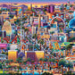 Boardwalk Las Vegas Strip 210 Piece Personal Puzzle, Jigsaw Puzzles with Premium Box, Nevada Gifts for Adults, 6"x8"