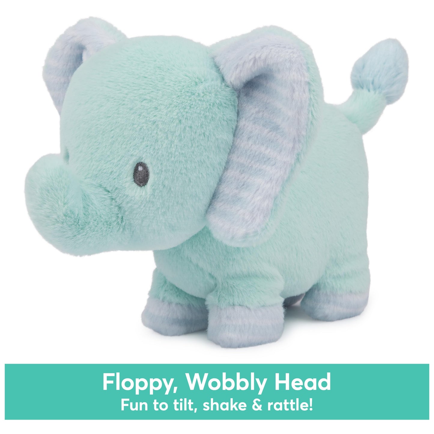 GUND Baby Safari Friends Elephant 7-Inch Chime Rattle Sensory Toy
