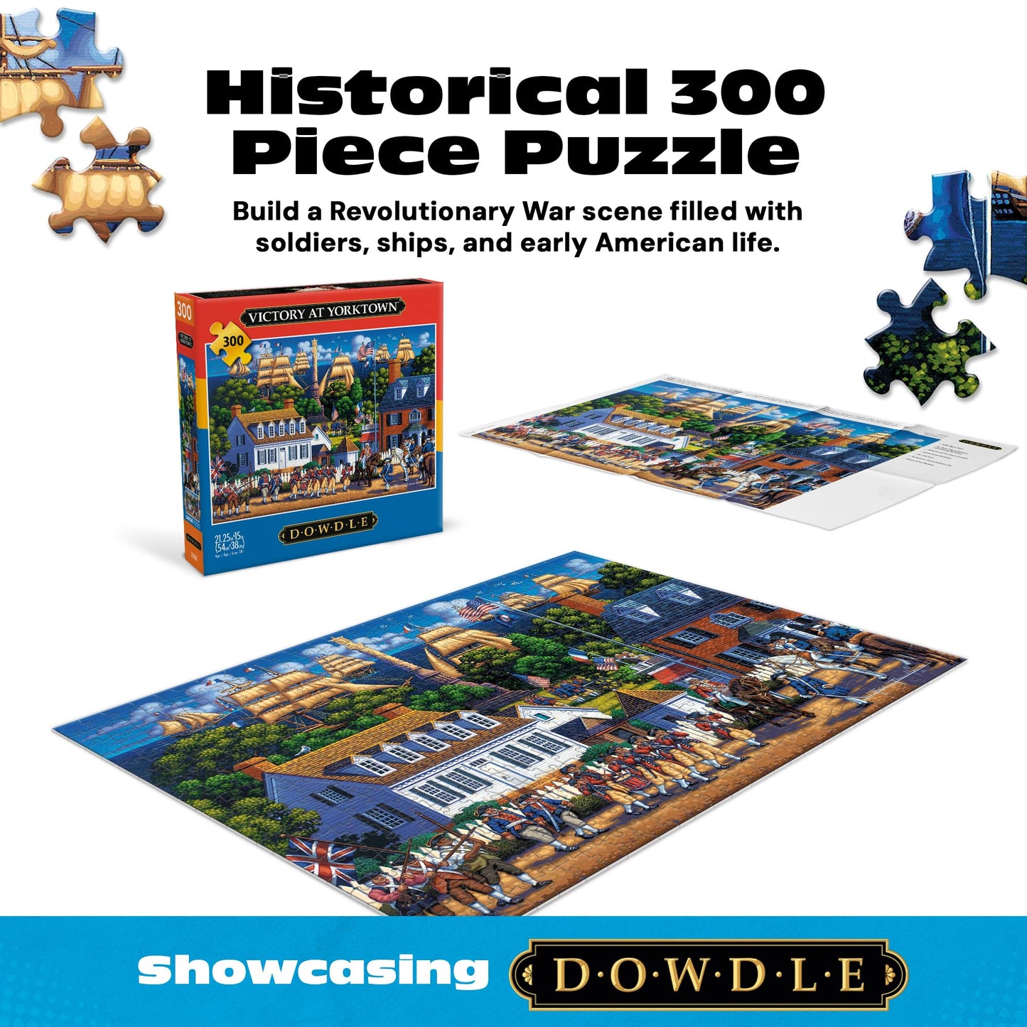Buffalo Games - Eric Dowdle - Victory at Yorktown - 300 Large Piece Puzzle
