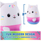 Gabby’s Dollhouse Official Cakey Cat 12-Inch Squishy Plush Toy for Ages 1+