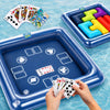 Funscape Floating Table for Pool, Adult Pool Water Games W/Waterproof Card