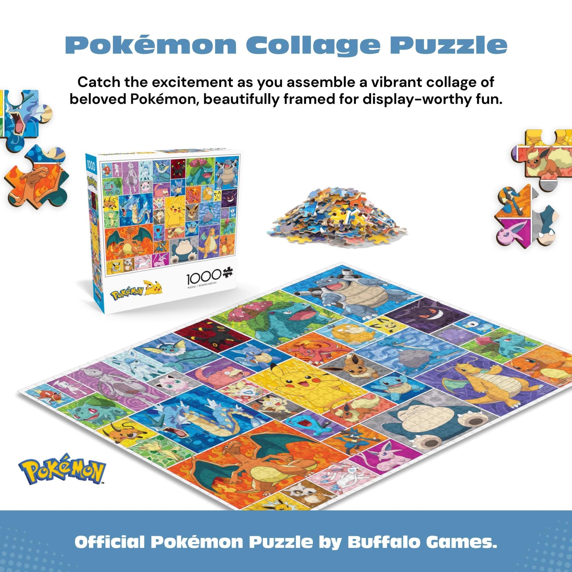 Buffalo Games - Pokémon Frames - 1000 Piece Jigsaw Puzzle for Adults