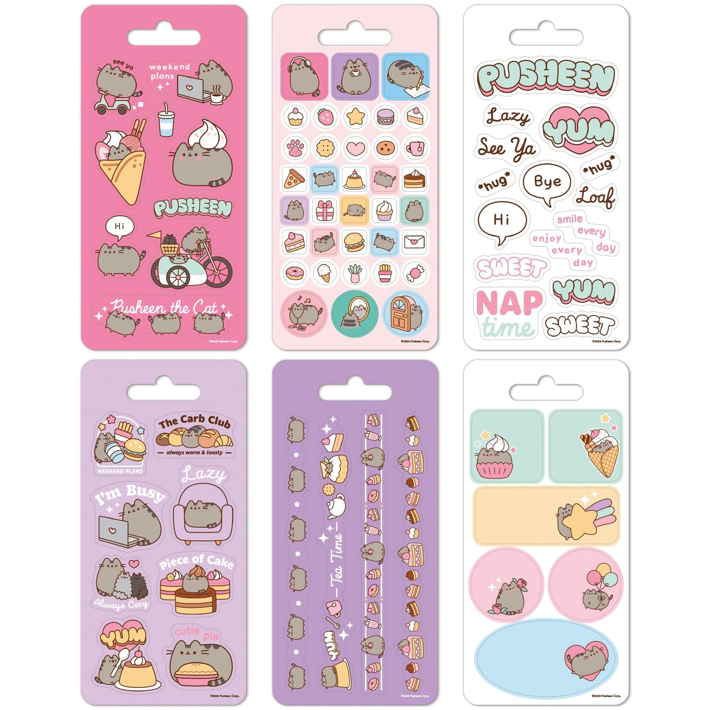 Pusheen Mini Sticker Slim Flip Pad - 6 Page