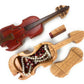 Violin Wooden Puzzle Box - Handcrafted Intarsia Wood Keepsake with Secret Compartment - Unique Gift for Musicians