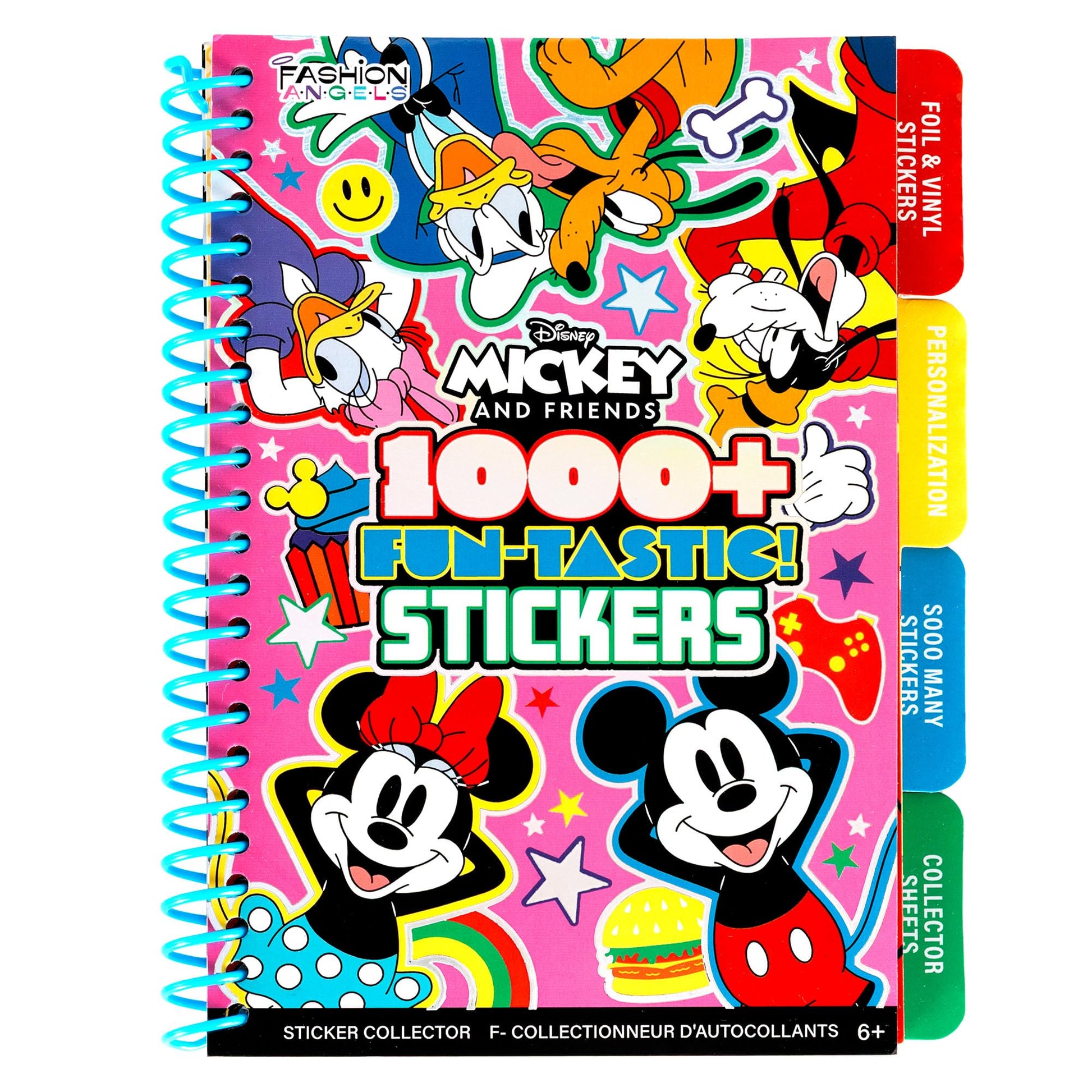 Fashion Angels Disney Mickey & Friends 1000+ Tabbed Sticker Collection Book
