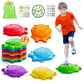 HYES Stepping Stones for Kids, 12PCS Non-Slip Balance Steps Stones