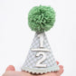 WAHAWU 1/2 Birthday Hat - Cutie Six Months Party Decorations, Green Glitter Half Party Crown, 1/2 Birthday Hat Costume Headwear, For He Or Her Cake