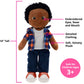 Playtime by Eimmie 14" Soft Baby Doll for Boys (Charlie) - Plush Rag Doll for Toddlers & Infants, Washable Stuffed Toy with Sensory Fabric Body