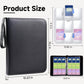 9 Pocket Trading Card Binder, Holds 1080 Cards with 60 Removable Double-Sided Sleeves, Premium Zipper Top Loader Card Collection Album, PU Card Folder