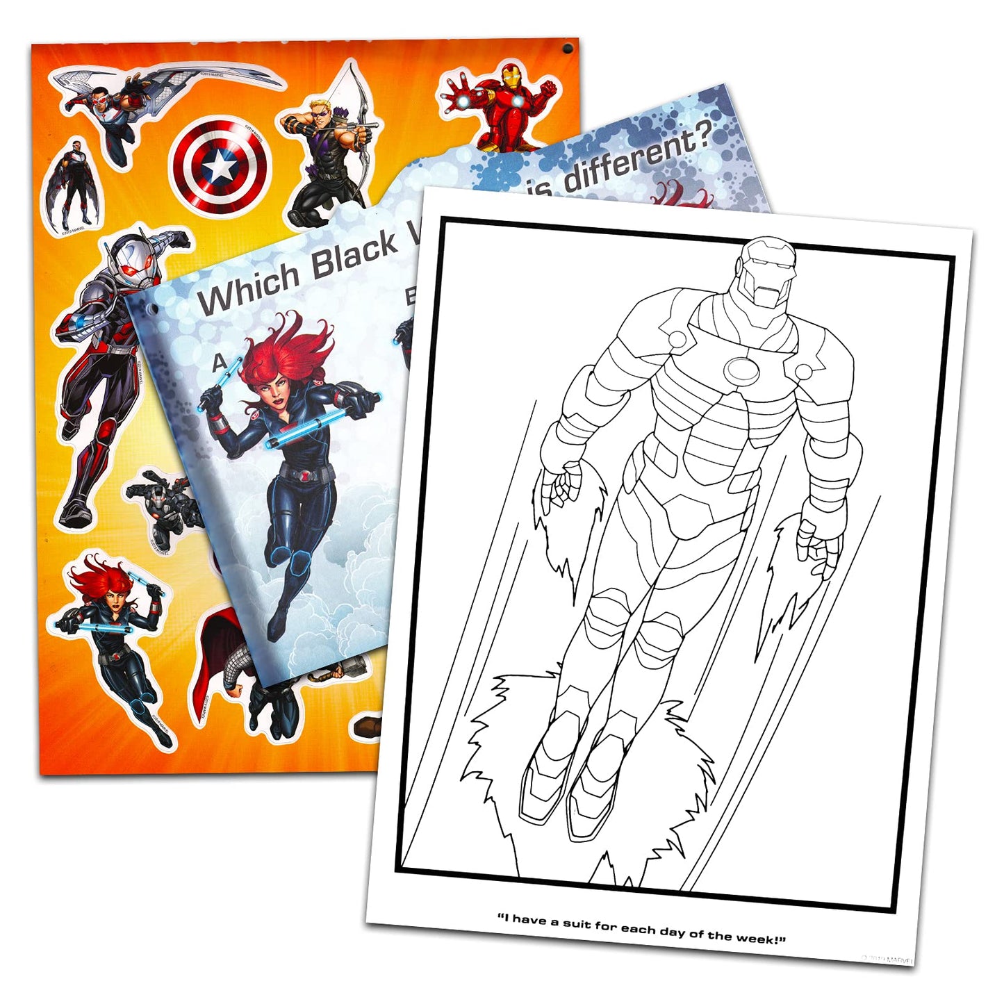 Marvel Avengers Ultimate Activity Set ~ Superhero Portfolio with Coloring Books, Stickers, Games, Puzzles, Drawing and More (Avengers Activities