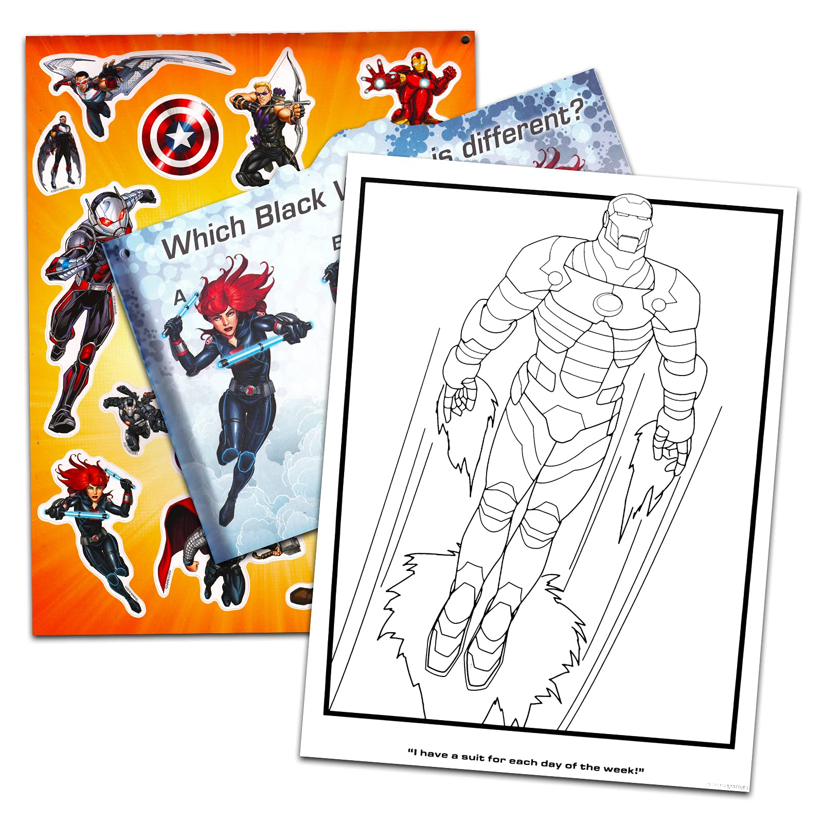 Marvel Avengers Ultimate Activity Set ~ Superhero Portfolio with Coloring Books, Stickers, Games, Puzzles, Drawing and More (Avengers Activities