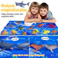 GINMIC Kids Ocean Animals Toys with Large Play Mat , 18 Pack Assorted Realistic Sea Animal Toys with Carrier Bag Including Shark, Whale, Dolphin etc