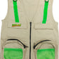 Eagle Eye Explorer Safari Outdoor Exploration Vest Set for Fishing Hunting Outdoor Exploration (Adult S/M, Tan Vest with Hat)