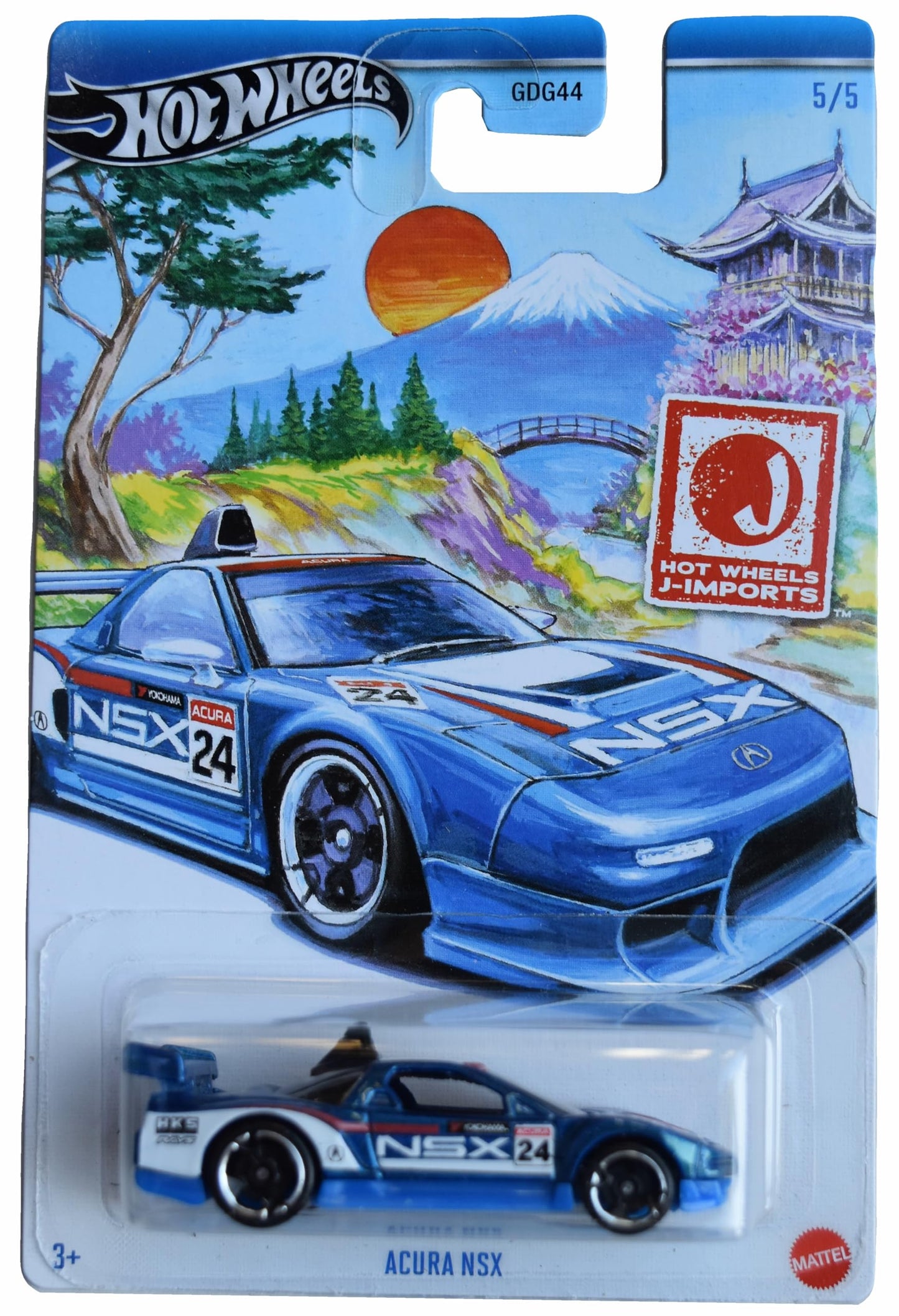 Hot Wheels Acura NSX, J-Imports 5/5 [Blue]