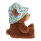 Aurora® Vibrant SmileyWorld® Bucket Hat Bear Stuffed Animal - Eye-Catching Designs for Retro Decor - Toys for Bedrooms, Birthday Gifts,