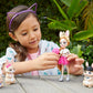 Mattel Enchantimals Royal Family Toy Playset with Brystal Bunny Small Doll, 3 Animal Sibling Figures & 4 Accessories