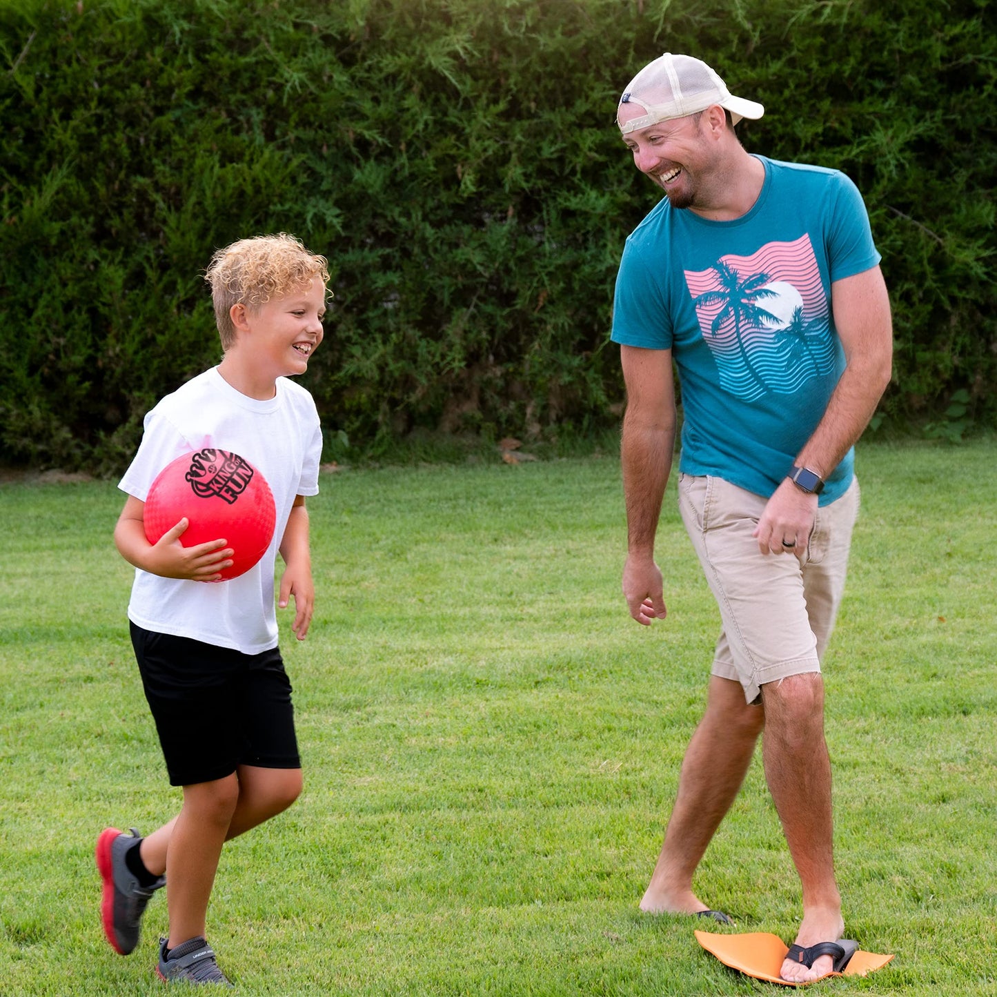 Hedstrom King of Fun Jumbo Kickball Set, Red