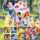 2 Pack Princess Stickers, Kids Stickerin 20 Designs, 400 Pcs Self Adhesive Label Roll Stickers Laptop, Water Bottle, Phone, Cute Animal Stickers