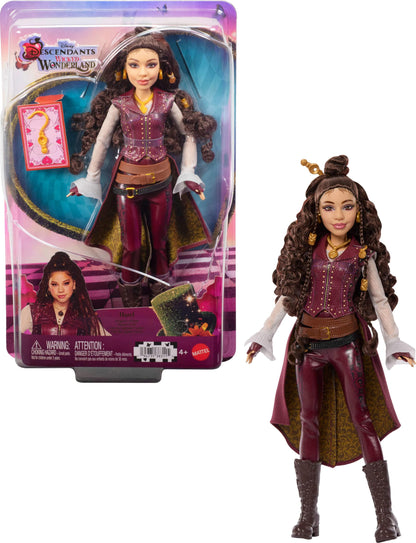 Mattel Disney Descendants: Wicked Wonderland Fashion Doll & Accessory, Hazel Hook, Daughter of Hook with Movie Inspired Clothing