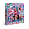 eeBoo: Piece and Love Viva la Vida Frida Kahlo 1000 Piece Square Adult Jigsaw Puzzle, Puzzle for Adults and Families, Glossy, Sturdy Pieces