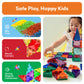 PicassoTiles 80 PCs Magnetic Tiles Travel Size Mini Version Building Block Construction Set for Kids Great Gift Ages 3+ Boys & Girls Preschool