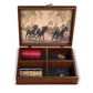 WE Games Derby Horse Race Board Game Set with Metal Game Pieces and Wooden Keepsake Storage Box, Family Game Night, Board Games for Adults and Family