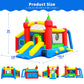 WELLFUNTIME Inflatable Bounce House,Jumping Castle Slide with Blower,Kids Bouncer with Ball Pit
