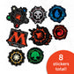Desert Cactus Magic: The Gathering Stickers Vinyl Decal Laptop Water Bottle Car Scrapbook Sheet Decorations Birthday Favor Party Supplies (2-1)