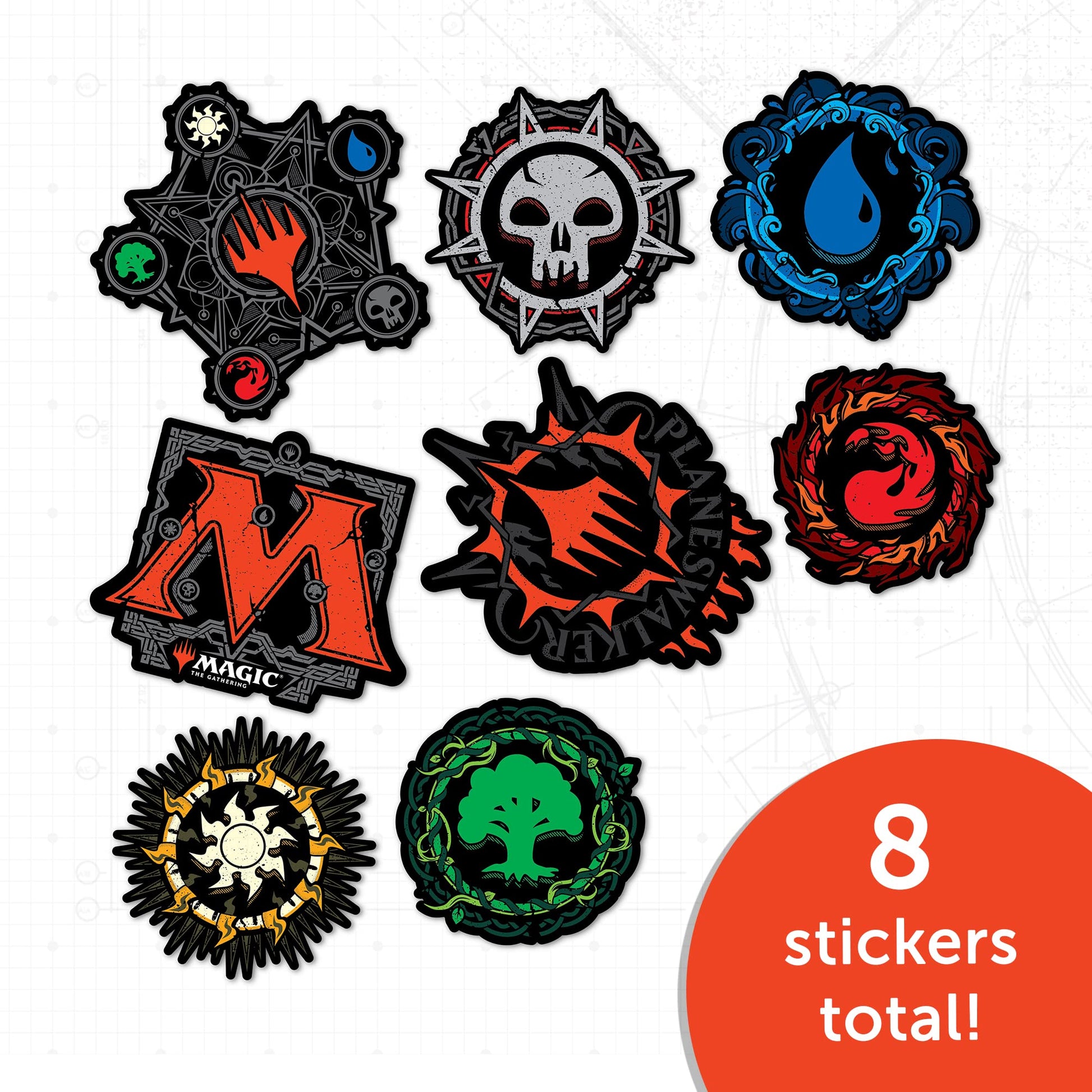 Desert Cactus Magic: The Gathering Stickers Vinyl Decal Laptop Water Bottle Car Scrapbook Sheet Decorations Birthday Favor Party Supplies (2-1)