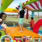 Whubefy 16 x 11.5 FT Inflatable Bounce House for Multiple Big Kids 3-12 with Elevated Giant Slide, Convertible Ball Pit/Water Pool with Shade Canopy