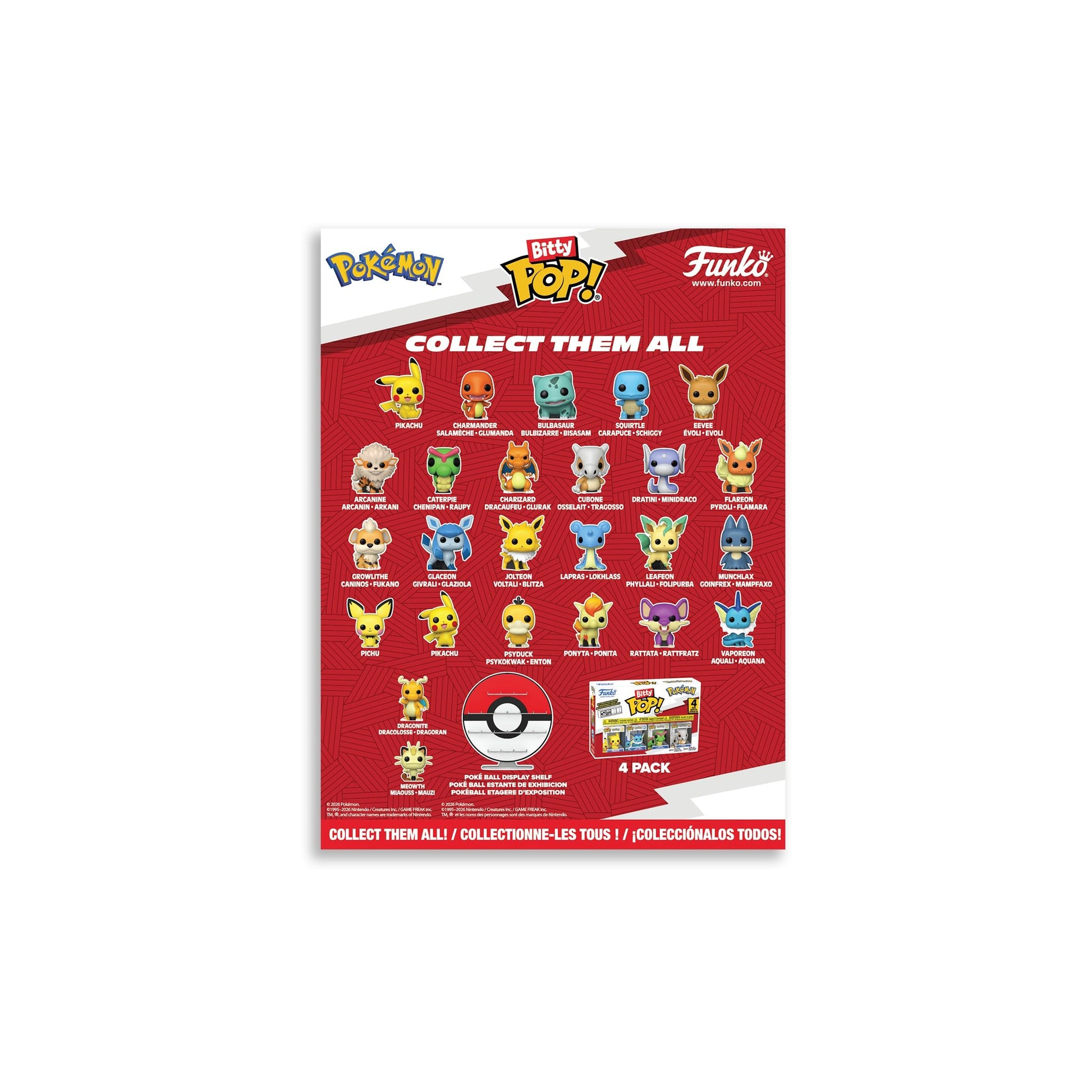 Funko Pop! Bitty Countdown Calendar: Pokemon - 24 Days of Surprises - Collectible Vinyl Mini Figures - Mystery Box - Gift Idea - Holiday Present for