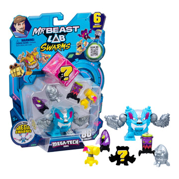 MrBeast Lab Swarms MEGA-TECH Series 6 Pack, including a Mega Swarm