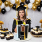 Graduation Cake Toppers - Graduations Cap Diploma Balls Congrats Grad Cake Decorations for 2026 High School College Senior Graduation Supplies