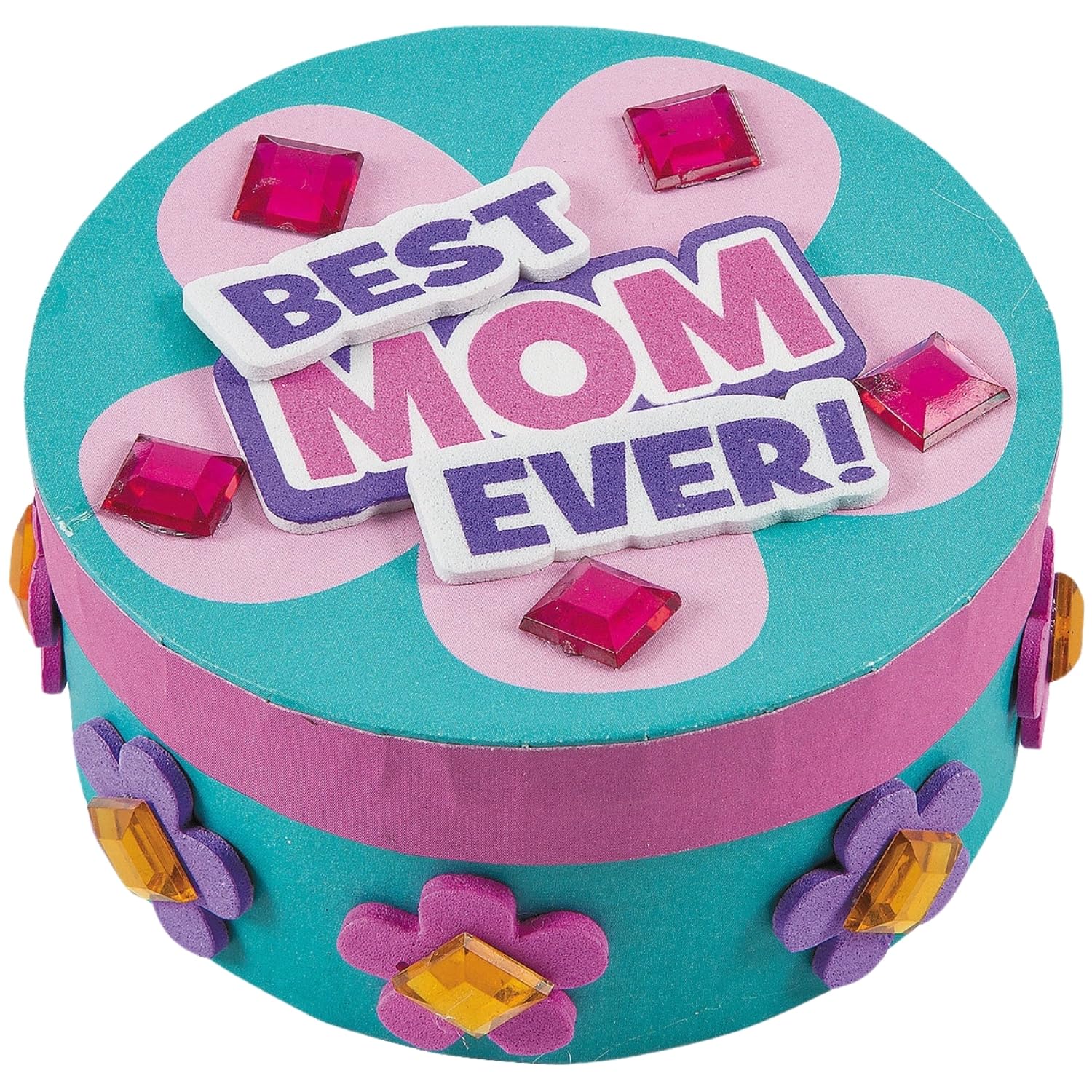 Fun Express Craft Kits for Kids - DIY Jewelry Box Making Kit Makes 12 | Arts and Crafts for Kids Ages 8-12, Perfect Birthday Gifts for 6 7 8 9 10 Year