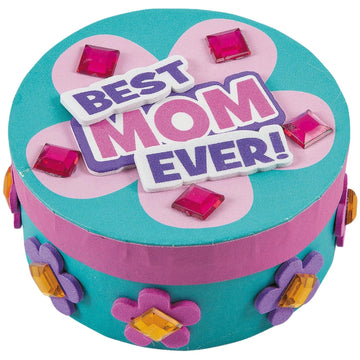 Fun Express Craft Kits for Kids - DIY Jewelry Box Making Kit Makes 12 | Arts and Crafts for Kids Ages 8-12, Perfect Birthday Gifts for 6 7 8 9 10 Year