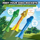 Stomp Rocket Dino-Soar Rocket Refills, 6 Rockets - Replacement Dinosaur-Themed Soft Foam Rockets for Launcher - Fun Backyard & Outdoor Kids Toys Gifts