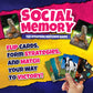 Social Memory - Strategic Twist On Classic Memory Game! Great for Grandkids, Engaging Matching Cards for Families and Kids. Perfect for 2-5 Players