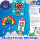 Made By Me! Ultimate Jar of Crafts, 200+ Piece Rainbow Craft Supply Bundle, Craft Supplies Starter Kit, Great Arts & Crafts Kit for Travel