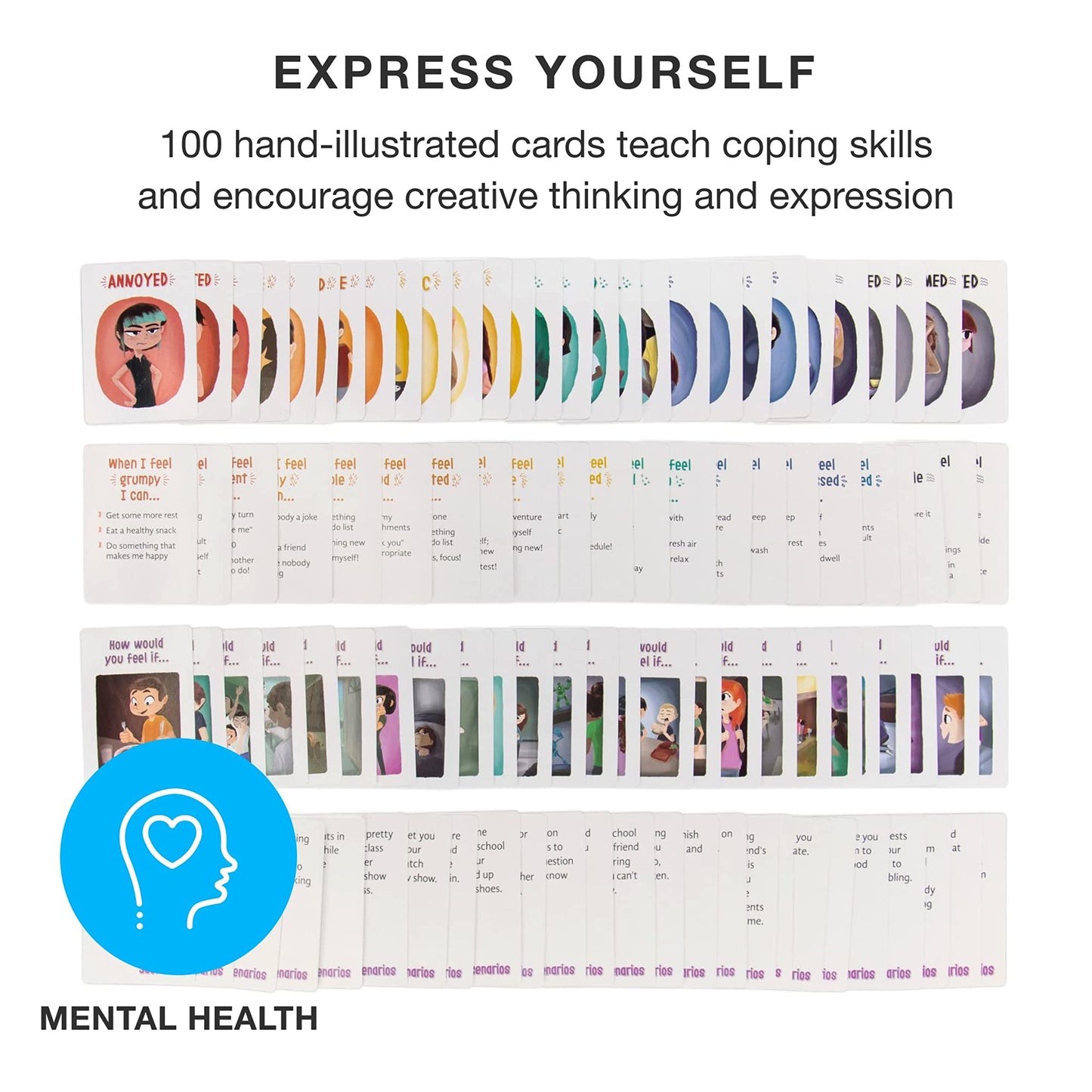 Feelings in a Flash - Emotional Intelligence Flashcard Game - Toddlers & Special Needs Children - Teaching Empathy Activities, Coping & Social Skills