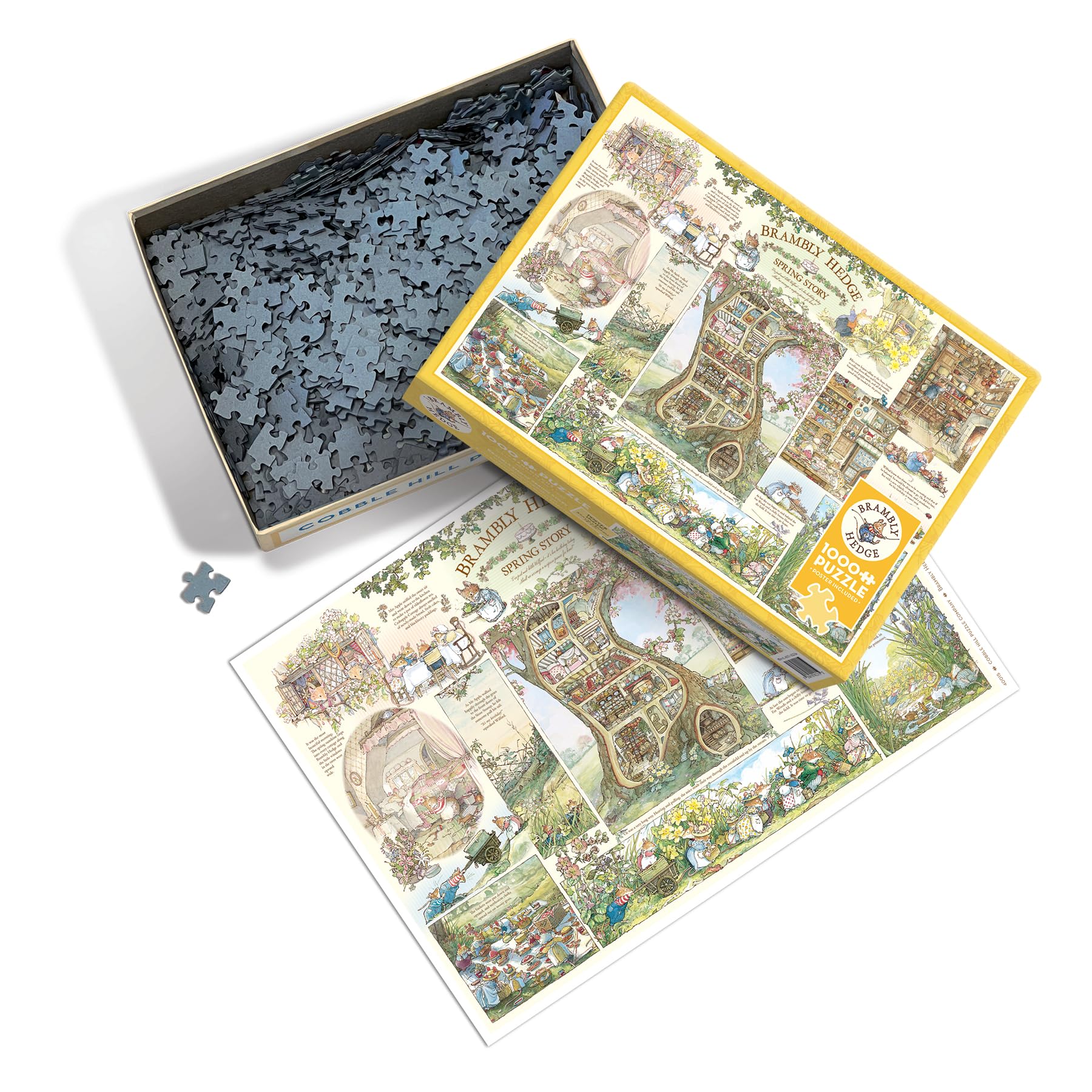 Cobble Hill 1000 Piece Puzzle - Brambly Hedge Spring Story - Sample Poster Included